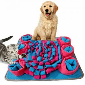 Pets Supplies משחקי חשיבה לכלב מחצלת הרחה לכלב ולחתול,צעצוע פאזל לאימון האף  